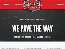 Tablet Screenshot of dimartinopaving.com